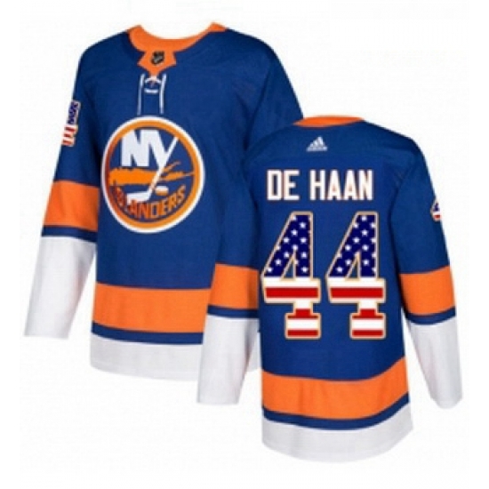 Youth Adidas New York Islanders 44 Calvin de Haan Authentic Royal Blue USA Flag Fashion NHL Jersey Youth Adidas New York Islanders 44 Calvin de Haan Authentic Royal Blue USA Flag Fashion NHL Jersey