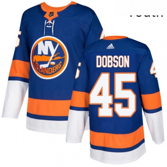 Youth Adidas New York Islanders 45 Noah Dobson Premier Royal Blue Home NHL Jersey Youth Adidas New York Islanders 45 Noah Dobson Premier Royal Blue Home NHL Jersey
