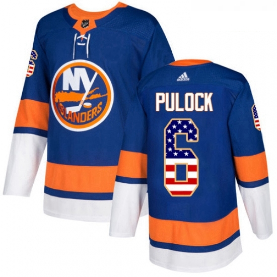 Youth Adidas New York Islanders 6 Ryan Pulock Authentic Royal Blue USA Flag Fashion NHL Jersey Youth Adidas New York Islanders 6 Ryan Pulock Authentic Royal Blue USA Flag Fashion NHL Jersey