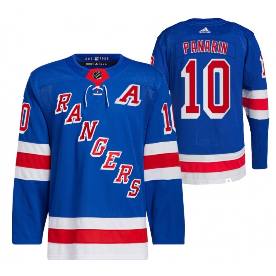 Men New York Rangers 10 Artemi Panari Blue Stitched Jersey Men New York Rangers 10 Artemi Panari Blue Stitched Jersey