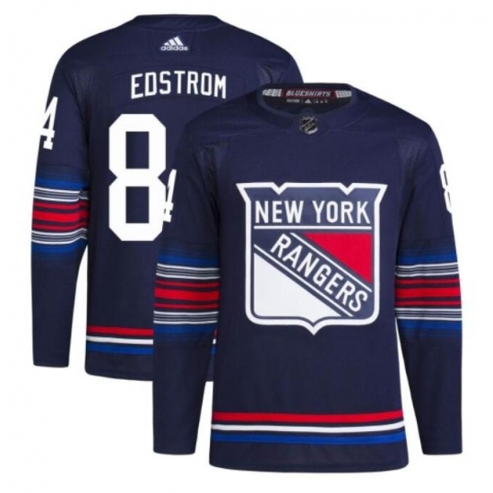 Men New York Rangers 84 Adam Edstrom Navy Stitched Jersey Men New York Rangers 84 Adam Edstrom Navy Stitched Jersey