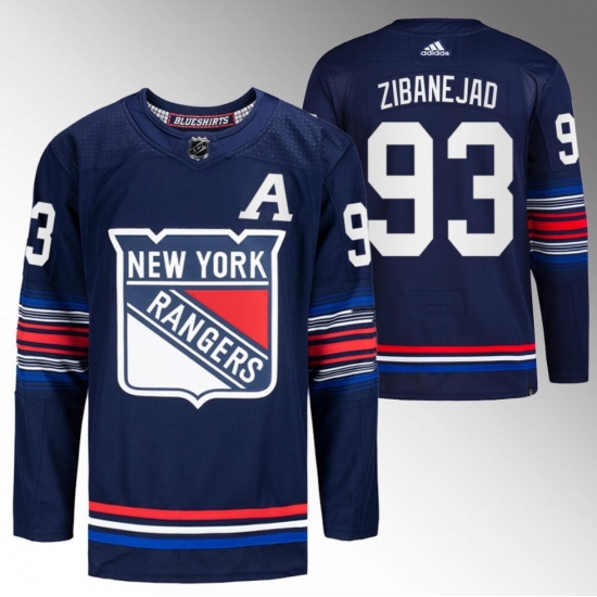 Men New York Rangers 93 Mika Zibanejad Navy Stitched Jersey Men New York Rangers 93 Mika Zibanejad Navy Stitched Jersey
