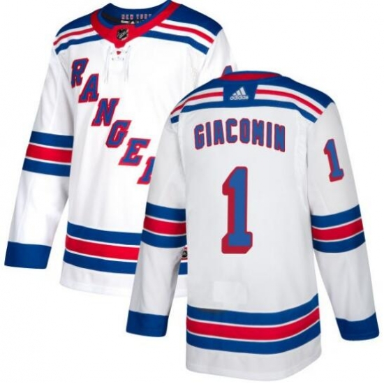 Mens Adidas New York Rangers 1 Eddie Giacomin Premier White Home NHL Jersey Mens Adidas New York Rangers 1 Eddie Giacomin Premier White Home NHL Jersey
