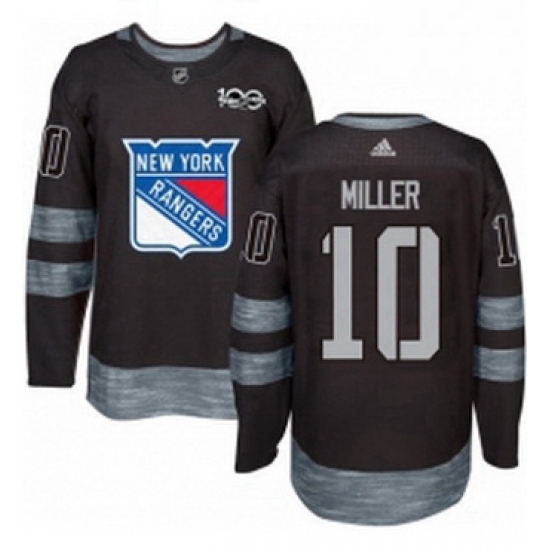 Mens Adidas New York Rangers 10 JT Miller Premier Black 1917 2017 100th Anniversary NHL Jersey Mens Adidas New York Rangers 10 JT Miller Premier Black 1917 2017 100th Anniversary NHL Jersey