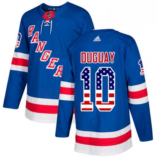 Mens Adidas New York Rangers 10 Ron Duguay Authentic Royal Blue USA Flag Fashion NHL Jersey Mens Adidas New York Rangers 10 Ron Duguay Authentic Royal Blue USA Flag Fashion NHL Jersey