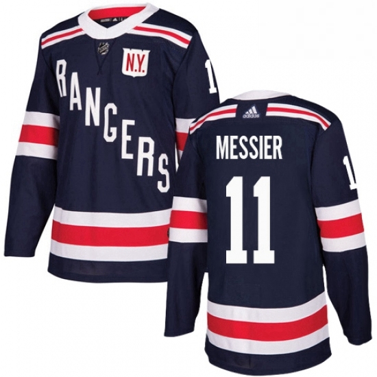 Mens Adidas New York Rangers 11 Mark Messier Authentic Navy Blue 2018 Winter Classic NHL Jersey Mens Adidas New York Rangers 11 Mark Messier Authentic Navy Blue 2018 Winter Classic NHL Jersey