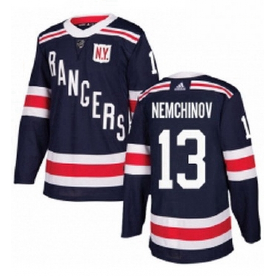 Mens Adidas New York Rangers 13 Sergei Nemchinov Authentic Navy Blue 2018 Winter Classic NHL Jersey Mens Adidas New York Rangers 13 Sergei Nemchinov Authentic Navy Blue 2018 Winter Classic NHL Jersey