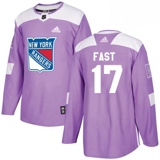 Mens Adidas New York Rangers 17 Jesper Fast Authentic Purple Fights Cancer Practice NHL Jersey Mens Adidas New York Rangers 17 Jesper Fast Authentic Purple Fights Cancer Practice NHL Jersey