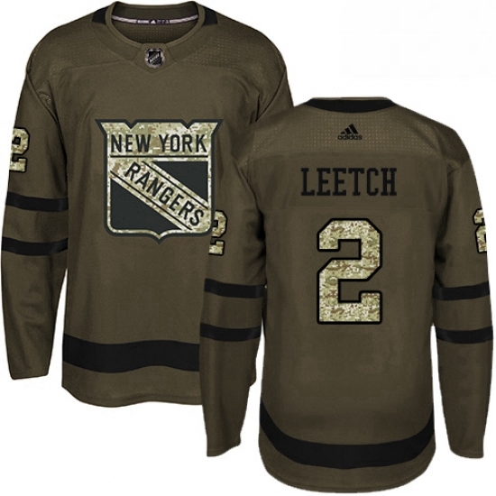 Mens Adidas New York Rangers 2 Brian Leetch Authentic Green Salute to Service NHL Jersey Mens Adidas New York Rangers 2 Brian Leetch Authentic Green Salute to Service NHL Jersey