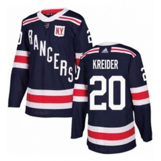 Mens Adidas New York Rangers 20 Chris Kreider Authentic Navy Blue 2018 Winter Classic NHL Jersey Mens Adidas New York Rangers 20 Chris Kreider Authentic Navy Blue 2018 Winter Classic NHL Jersey