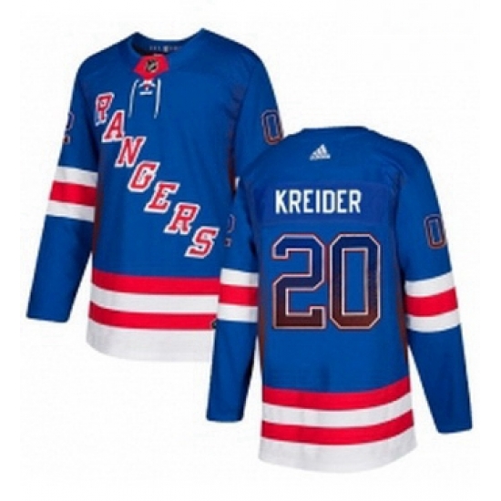 Mens Adidas New York Rangers 20 Chris Kreider Authentic Royal Blue Drift Fashion NHL Jersey Mens Adidas New York Rangers 20 Chris Kreider Authentic Royal Blue Drift Fashion NHL Jersey
