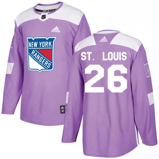 Mens Adidas New York Rangers 26 Martin St Louis Authentic Purple Fights Cancer Practice NHL Jersey Mens Adidas New York Rangers 26 Martin St Louis Authentic Purple Fights Cancer Practice NHL Jersey