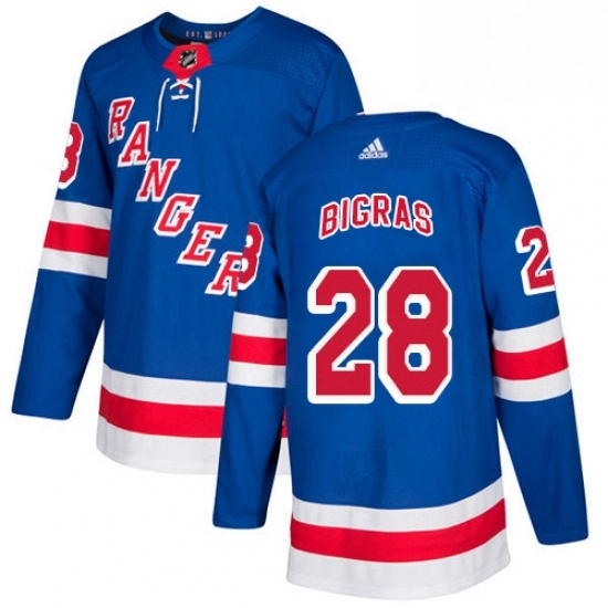 Mens Adidas New York Rangers 28 Chris Bigras Premier Royal Blue Home NHL Jersey Mens Adidas New York Rangers 28 Chris Bigras Premier Royal Blue Home NHL Jersey