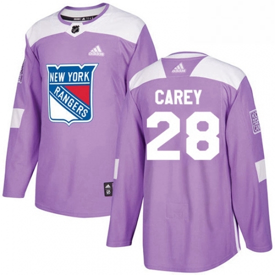 Mens Adidas New York Rangers 28 Paul Carey Authentic Purple Fights Cancer Practice NHL Jersey Mens Adidas New York Rangers 28 Paul Carey Authentic Purple Fights Cancer Practice NHL Jersey