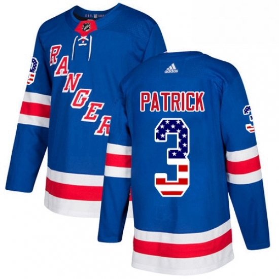 Mens Adidas New York Rangers 3 James Patrick Authentic Royal Blue USA Flag Fashion NHL Jersey Mens Adidas New York Rangers 3 James Patrick Authentic Royal Blue USA Flag Fashion NHL Jersey