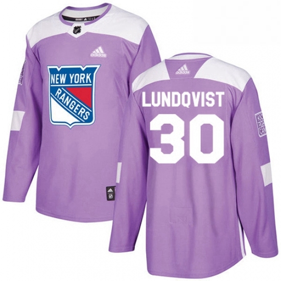 Mens Adidas New York Rangers 30 Henrik Lundqvist Authentic Purple Fights Cancer Practice NHL Jersey Mens Adidas New York Rangers 30 Henrik Lundqvist Authentic Purple Fights Cancer Practice NHL Jersey