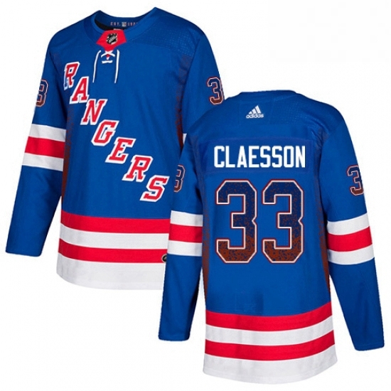 Mens Adidas New York Rangers 33 Fredrik Claesson Authentic Royal Blue Drift Fashion NHL Jersey Mens Adidas New York Rangers 33 Fredrik Claesson Authentic Royal Blue Drift Fashion NHL Jersey