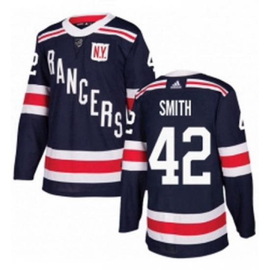 Mens Adidas New York Rangers 42 Brendan Smith Authentic Navy Blue 2018 Winter Classic NHL Jersey Mens Adidas New York Rangers 42 Brendan Smith Authentic Navy Blue 2018 Winter Classic NHL Jersey