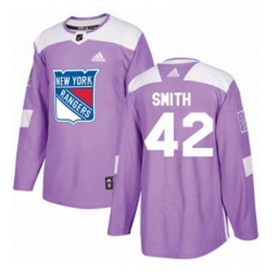 Mens Adidas New York Rangers 42 Brendan Smith Authentic Purple Fights Cancer Practice NHL Jersey Mens Adidas New York Rangers 42 Brendan Smith Authentic Purple Fights Cancer Practice NHL Jersey