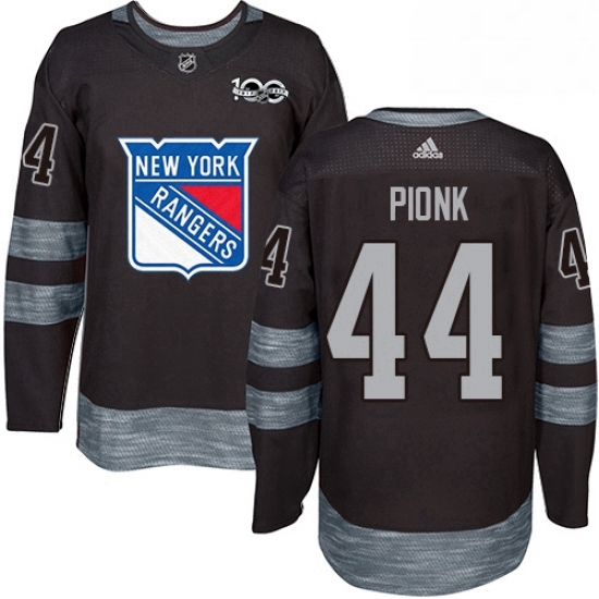 Mens Adidas New York Rangers 44 Neal Pionk Black 1917 2017 100th Anniversary Stitched NHL Jersey Mens Adidas New York Rangers 44 Neal Pionk Black 1917 2017 100th Anniversary Stitched NHL Jersey