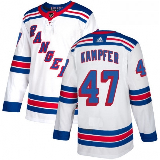 Mens Adidas New York Rangers 47 Steven Kampfer Authentic White Away NHL Jersey Mens Adidas New York Rangers 47 Steven Kampfer Authentic White Away NHL Jersey