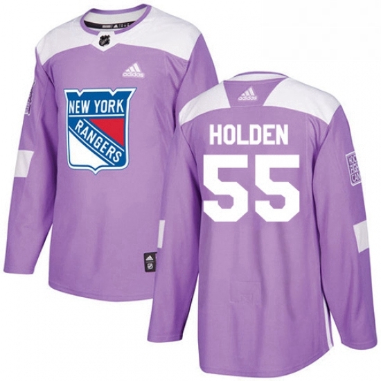 Mens Adidas New York Rangers 55 Nick Holden Authentic Purple Fights Cancer Practice NHL Jersey Mens Adidas New York Rangers 55 Nick Holden Authentic Purple Fights Cancer Practice NHL Jersey