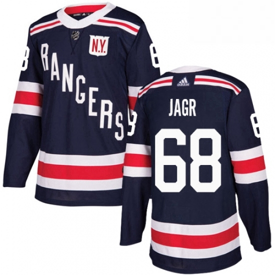 Mens Adidas New York Rangers 68 Jaromir Jagr Authentic Navy Blue 2018 Winter Classic NHL Jersey Mens Adidas New York Rangers 68 Jaromir Jagr Authentic Navy Blue 2018 Winter Classic NHL Jersey