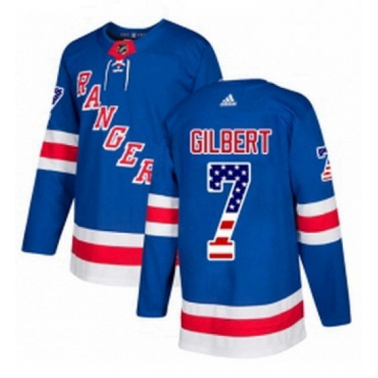 Mens Adidas New York Rangers 7 Rod Gilbert Authentic Royal Blue USA Flag Fashion NHL Jersey Mens Adidas New York Rangers 7 Rod Gilbert Authentic Royal Blue USA Flag Fashion NHL Jersey