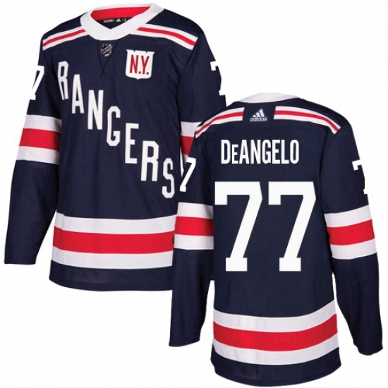 Mens Adidas New York Rangers 77 Anthony DeAngelo Authentic Navy Blue 2018 Winter Classic NHL Jersey Mens Adidas New York Rangers 77 Anthony DeAngelo Authentic Navy Blue 2018 Winter Classic NHL Jersey