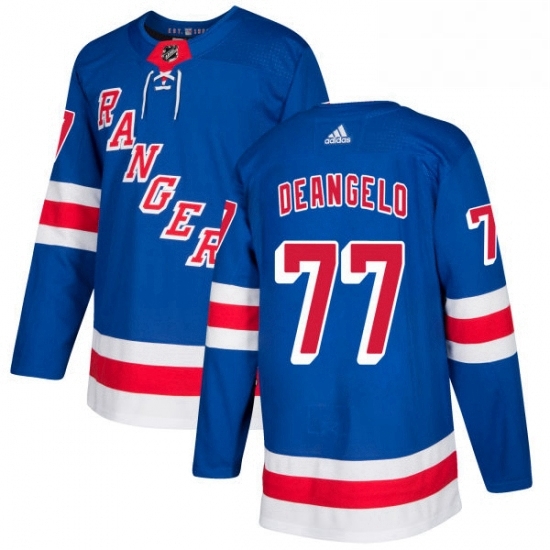 Mens Adidas New York Rangers 77 Anthony DeAngelo Authentic Royal Blue Home NHL Jersey Mens Adidas New York Rangers 77 Anthony DeAngelo Authentic Royal Blue Home NHL Jersey