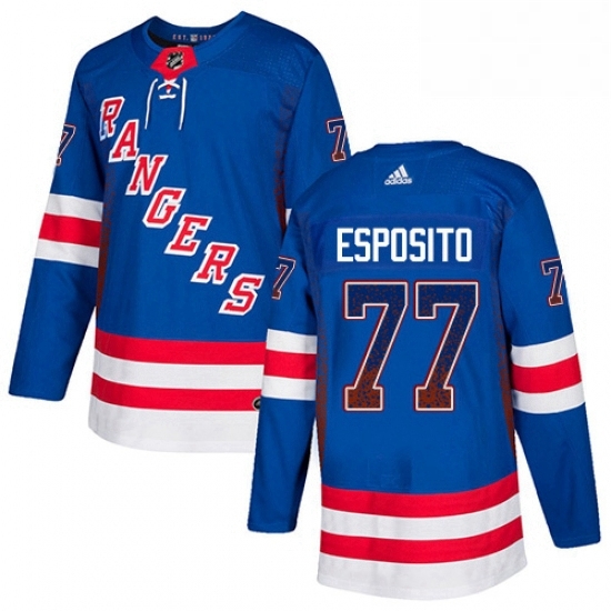 Mens Adidas New York Rangers 77 Phil Esposito Authentic Royal Blue Drift Fashion NHL Jersey Mens Adidas New York Rangers 77 Phil Esposito Authentic Royal Blue Drift Fashion NHL Jersey
