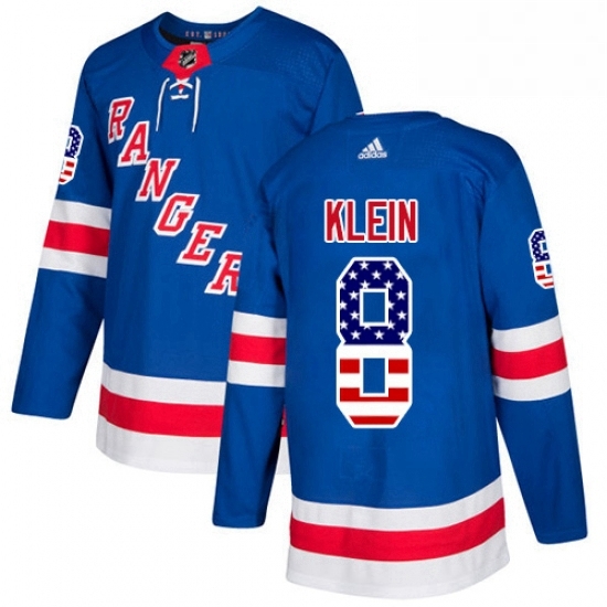 Mens Adidas New York Rangers 8 Kevin Klein Authentic Royal Blue USA Flag Fashion NHL Jersey Mens Adidas New York Rangers 8 Kevin Klein Authentic Royal Blue USA Flag Fashion NHL Jersey