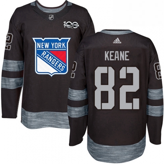 Mens Adidas New York Rangers 82 Joey Keane Authentic Black 1917 2017 100th Anniversary NHL Jersey Mens Adidas New York Rangers 82 Joey Keane Authentic Black 1917 2017 100th Anniversary NHL Jersey