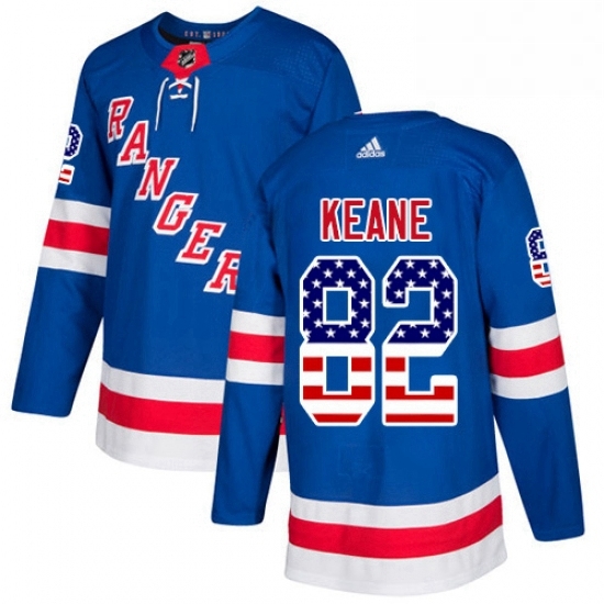 Mens Adidas New York Rangers 82 Joey Keane Authentic Royal Blue USA Flag Fashion NHL Jersey Mens Adidas New York Rangers 82 Joey Keane Authentic Royal Blue USA Flag Fashion NHL Jersey