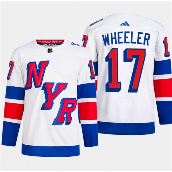 Men's New York Rangers #17 Blake Wheeler White 2024 Stadium Series Stitched Jersey Men's New York Rangers #17 Blake Wheeler White 2024 Stadium Series Stitched Jersey