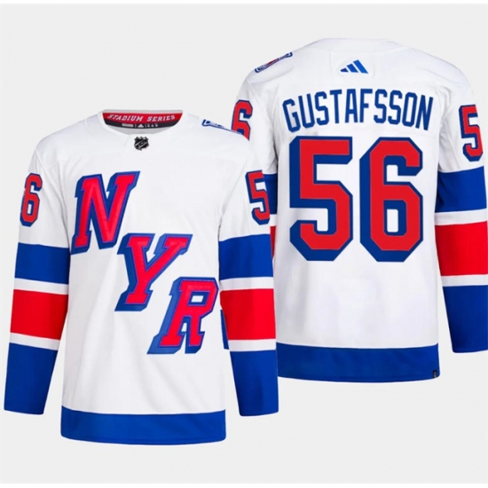 Men's New York Rangers #56 Erik Gustafsson White 2024 Stadium Series Stitched Jersey Men's New York Rangers #56 Erik Gustafsson White 2024 Stadium Series Stitched Jersey