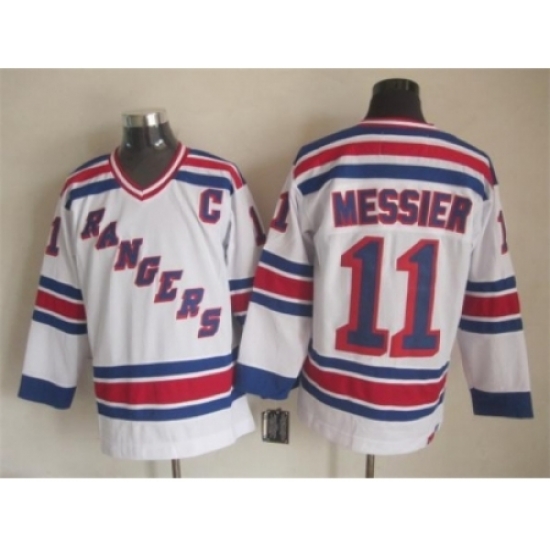 NHL New York Rangers #11 Mark Messier white jerseys(New vintage retro) NHL New York Rangers #11 Mark Messier white jerseys(New vintage retro)