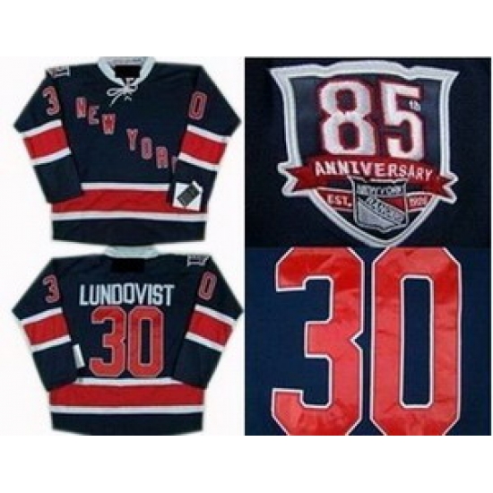 NY Rangers 30 H.Lundqvist jerseys 85TH jersey DK blue NY Rangers 30 H.Lundqvist jerseys 85TH jersey DK blue