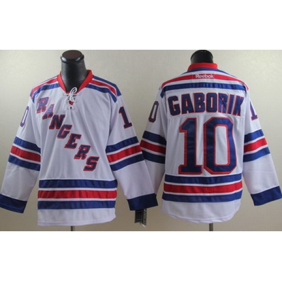 New York Rangers 10 Marian Gaborik White NHL Jerseys New York Rangers 10 Marian Gaborik White NHL Jerseys