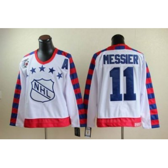 New York Rangers #11 Mark Messier all star 75th Anniversary white CCM Jersey New York Rangers #11 Mark Messier all star 75th Anniversary white CCM Jersey
