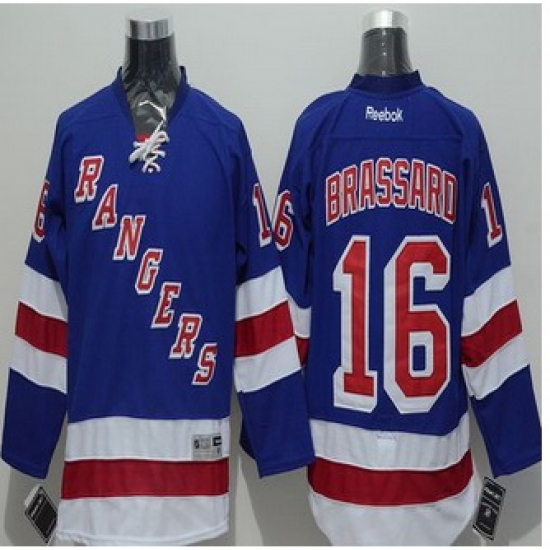 New York Rangers #16 Derick Brassard Blue Stitched NHL Jersey New York Rangers #16 Derick Brassard Blue Stitched NHL Jersey