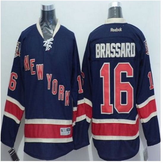 New York Rangers #16 Derick Brassard Navy Blue Alternate Stitched NHL Jersey New York Rangers #16 Derick Brassard Navy Blue Alternate Stitched NHL Jersey