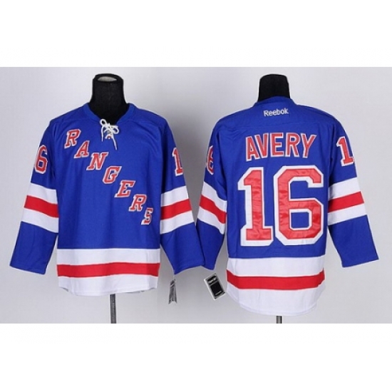 New York Rangers 16 Sean Avery Blue NHL Jerseys New York Rangers 16 Sean Avery Blue NHL Jerseys
