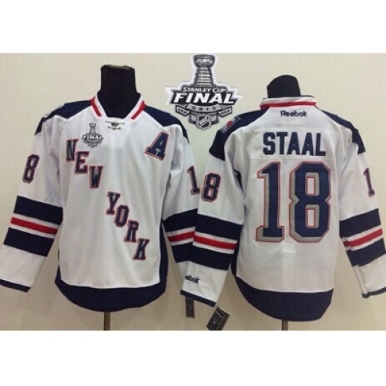New York Rangers #18 Marc Staal White 2014 Stadium Series With Stanley Cup Finals Stitched NHL Jersey New York Rangers #18 Marc Staal White 2014 Stadium Series With Stanley Cup Finals Stitched NHL Jersey
