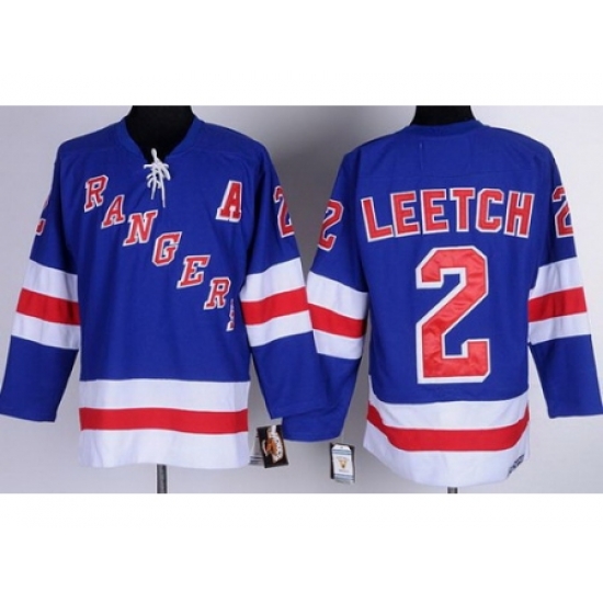 New York Rangers 2 Brian Leetch Blue NHL Jerseys New York Rangers 2 Brian Leetch Blue NHL Jerseys