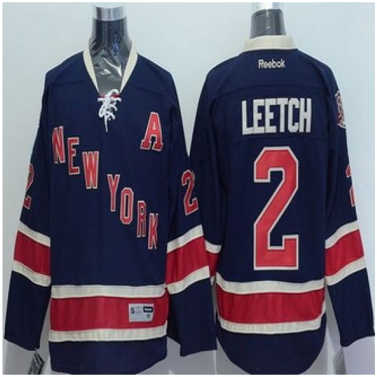 New York Rangers #2 Brian Leetch Dark Blue Third Stitched NHL Jersey New York Rangers #2 Brian Leetch Dark Blue Third Stitched NHL Jersey
