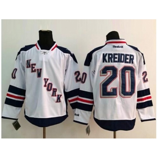 New York Rangers #20 Chris Kreider White 2014 Stadium Series Stitched NHL Jersey New York Rangers #20 Chris Kreider White 2014 Stadium Series Stitched NHL Jersey