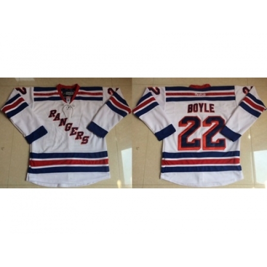New York Rangers #22 Dan Boyle White Stitched NHL Jersey New York Rangers #22 Dan Boyle White Stitched NHL Jersey