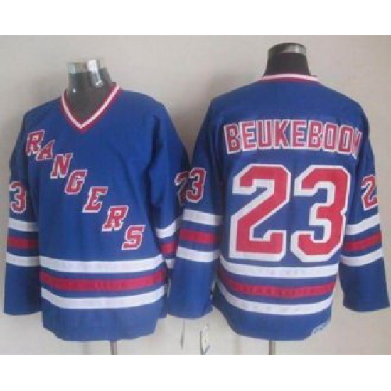 New York Rangers #23 Jeff Beukeboom Blue CCM Heroes Of Hockey Alumni Stitched NHL Jersey New York Rangers #23 Jeff Beukeboom Blue CCM Heroes Of Hockey Alumni Stitched NHL Jersey