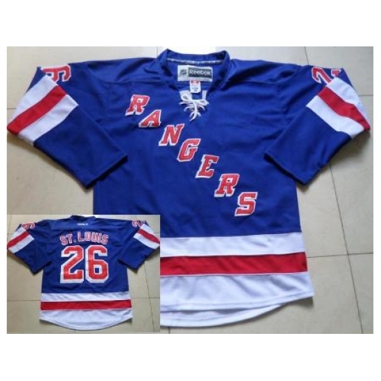 New York Rangers 26 Martin St. Louis Blue Hockey NHL Jerseys New York Rangers 26 Martin St. Louis Blue Hockey NHL Jerseys